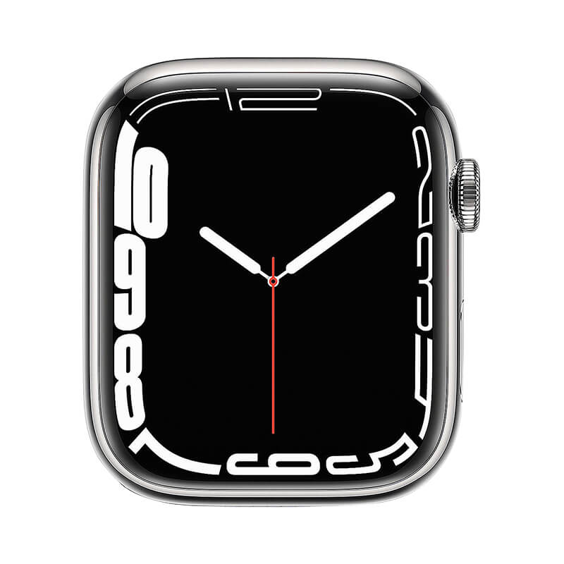 Apple Watch Series 7 (GPS + Cellular モデル) 45mm シルバーステンレススチールケース バンド無し