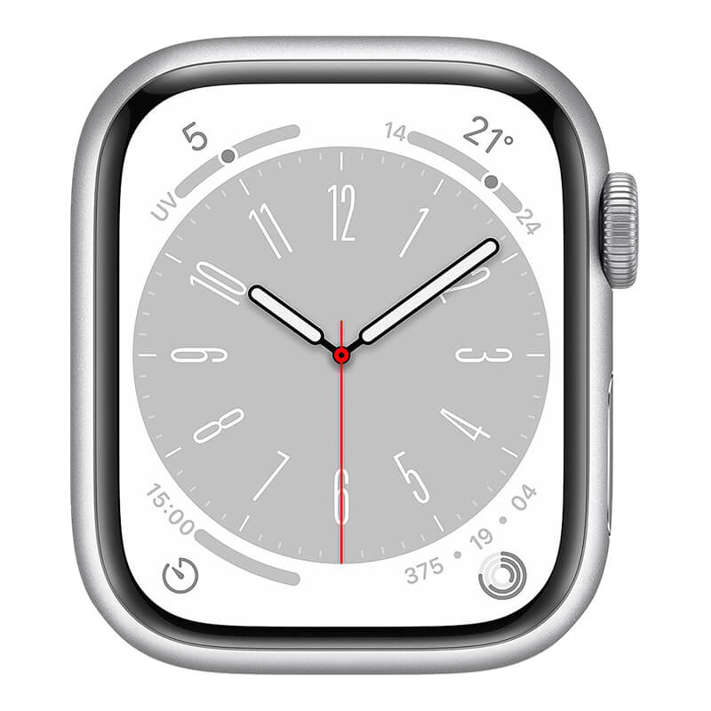 Apple Watch 8 41mm GPSモデル シルバーアルミニウムケース-