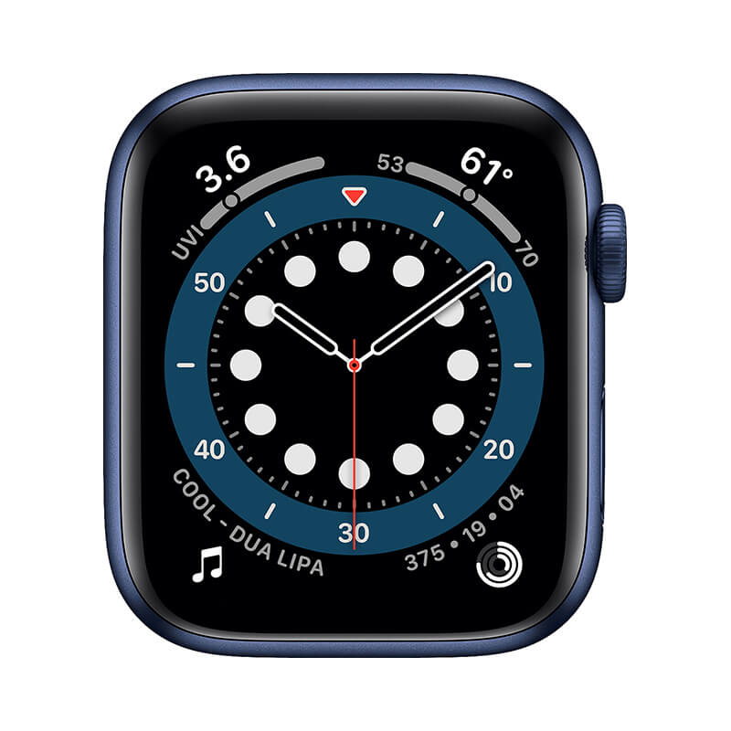 Apple Watch Series 6 (GPSモデル) 44mm ブルーアルミニウムケース 