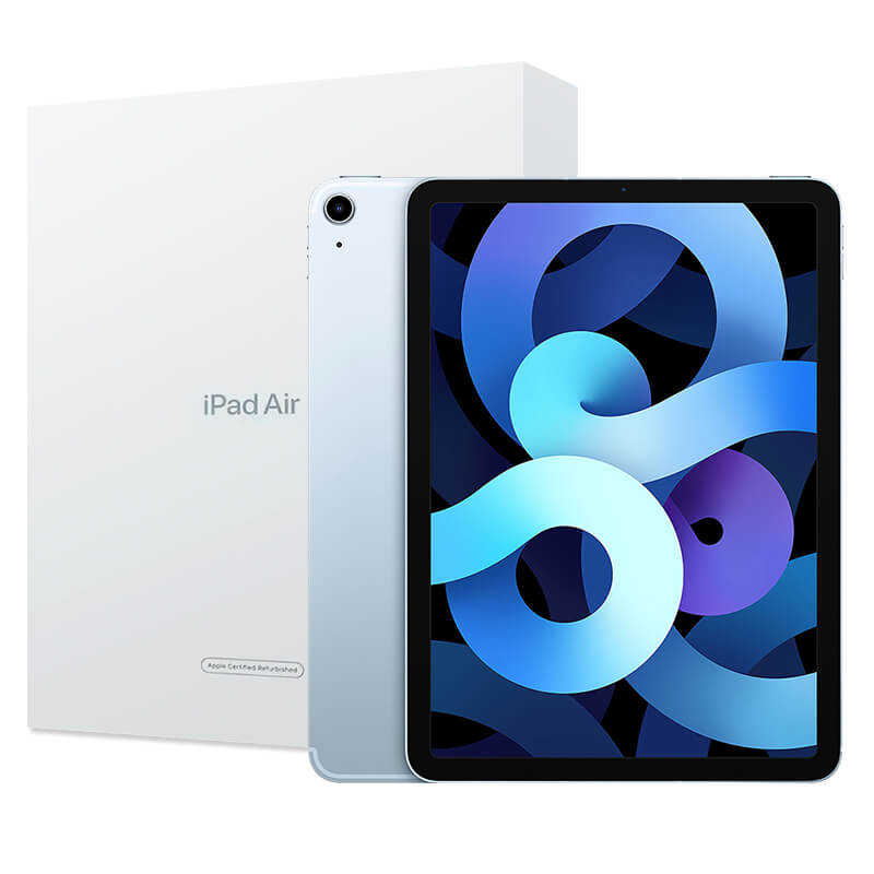 認定整備品】iPad Air 第4世代 - WiFi + Cellularモデル 64GB スカイ
