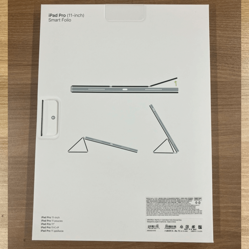 【新品】Apple純正品 / 箱あり 11インチiPad Pro第1世代用 Smart Folio チャコールグレイ　送料無料