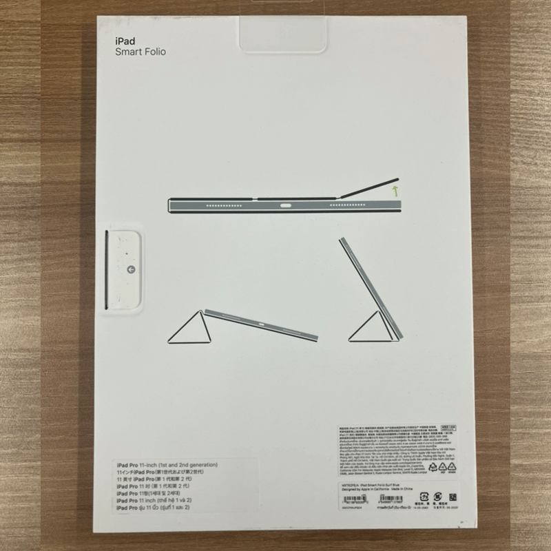 【新品】Apple純正品 / 箱あり 11インチiPad Pro(第1世代及び第2世代)用 Smart Folio サーフブルー  送料無料