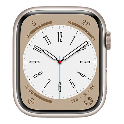 Apple Watch Series 8 (GPS+Cellularモデル) 45mm スターライトアルミニウムケース バンド無し