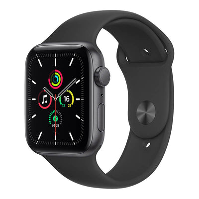 中古Apple Watch SE 第1世代 (GPSモデル) 44mm スペースグレイアルミニウムケース ブラックスポーツバンド｜SECOND HAND【セカハン】