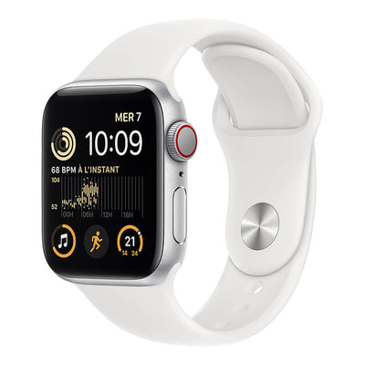 【新品】Apple Watch SE 第2世代 (GPS + Cellular モデル) 40mm シルバーアルミニウムケース ホワイトスポーツバンド｜SECOND HAND【セカハン】