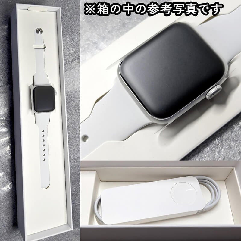 中古Apple Watch SE 第2世代 (GPSモデル) 40mm シルバーアルミニウムケース ホワイトスポーツバンド USB-C磁気充電ケーブル+無地白箱｜SECOND HAND【セカハン】